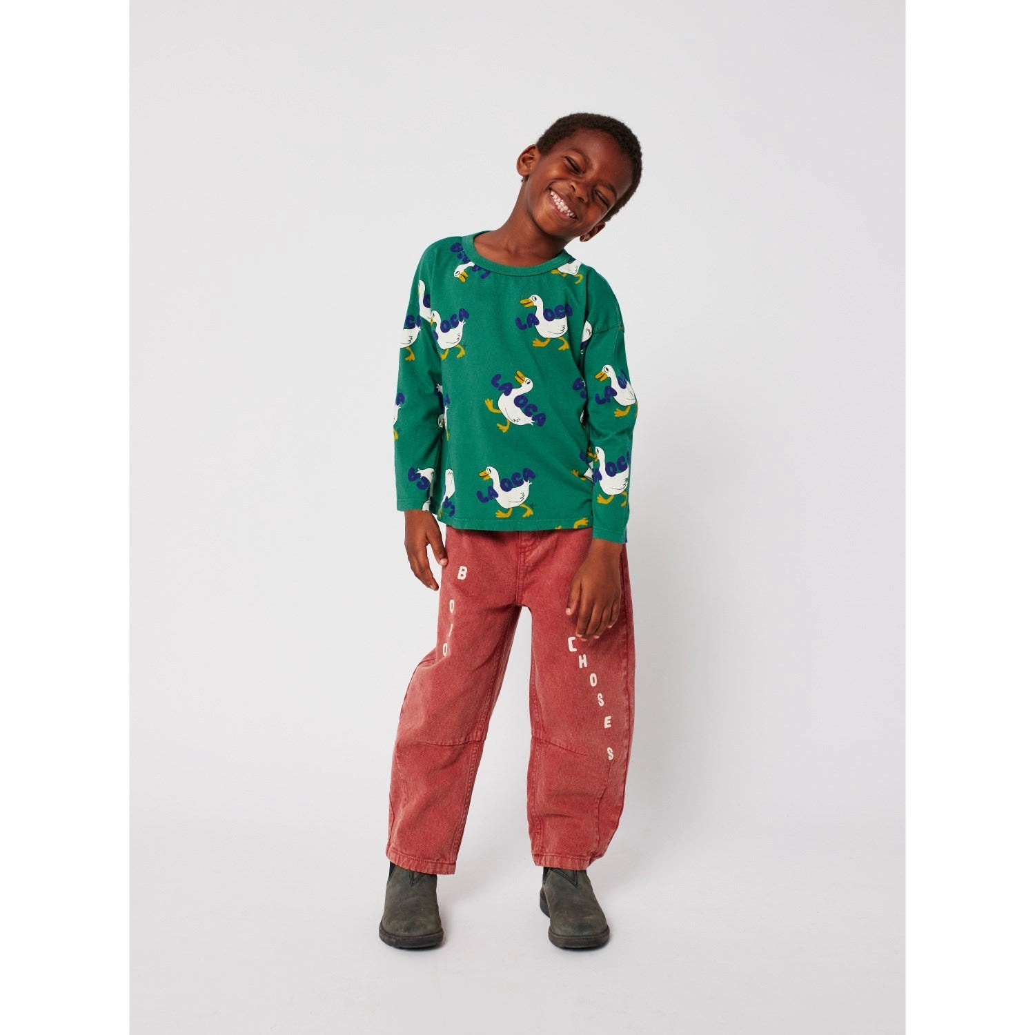 Urban Wear Country Escape Bobo Choses Green La Oca All Over T-Shirt