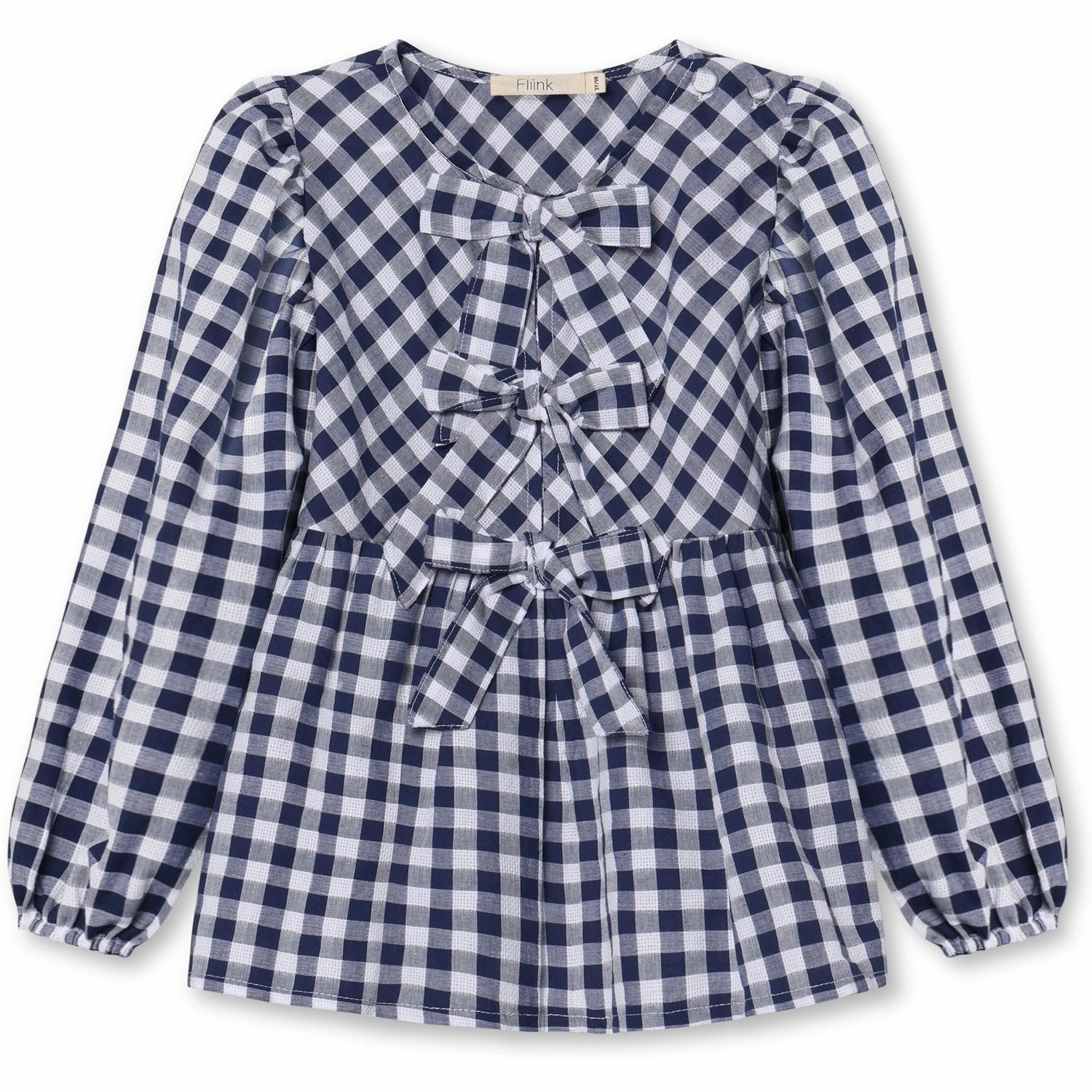 Classic Look Tailored Cut Fliink Insignia Sandshell Check Zorro Blouse