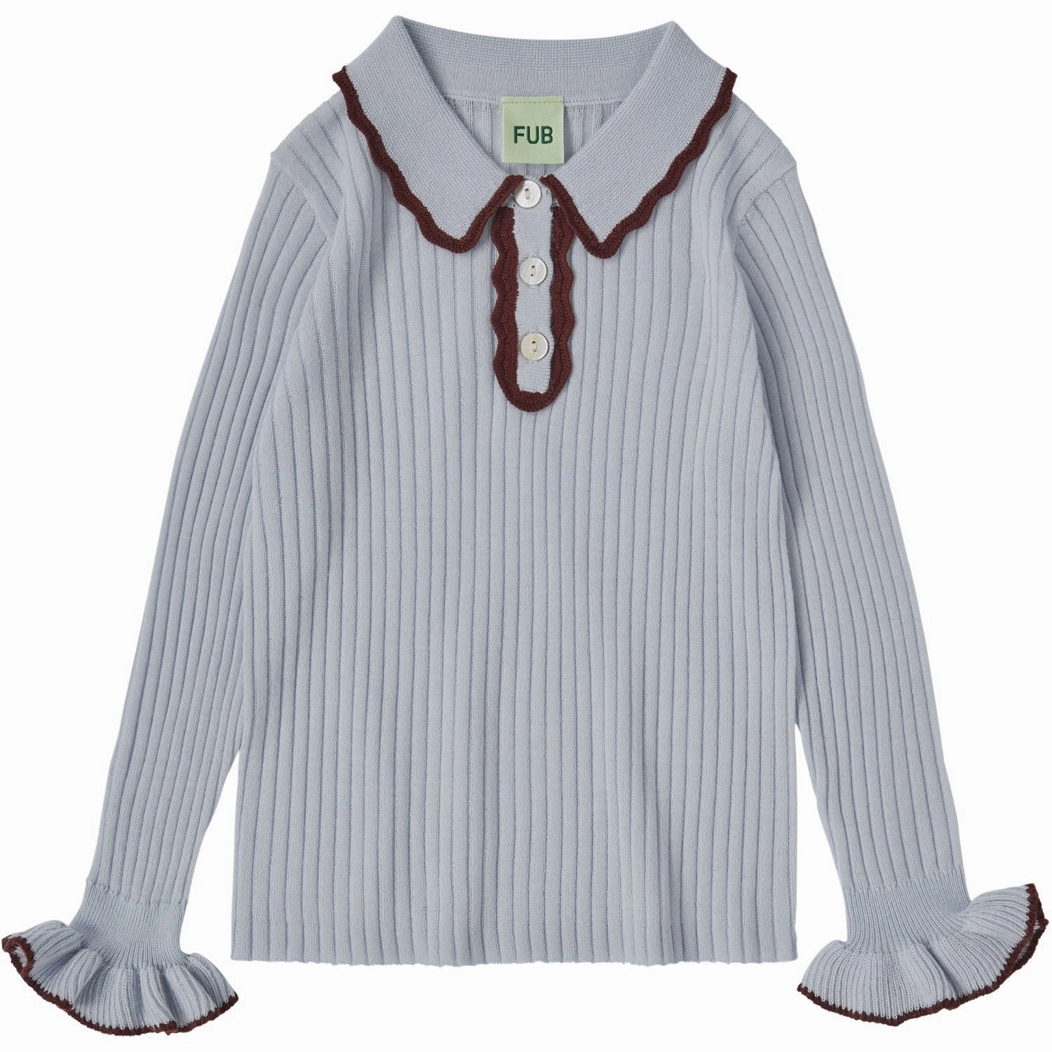 FUB Ice Rib Polo Waffle Weave