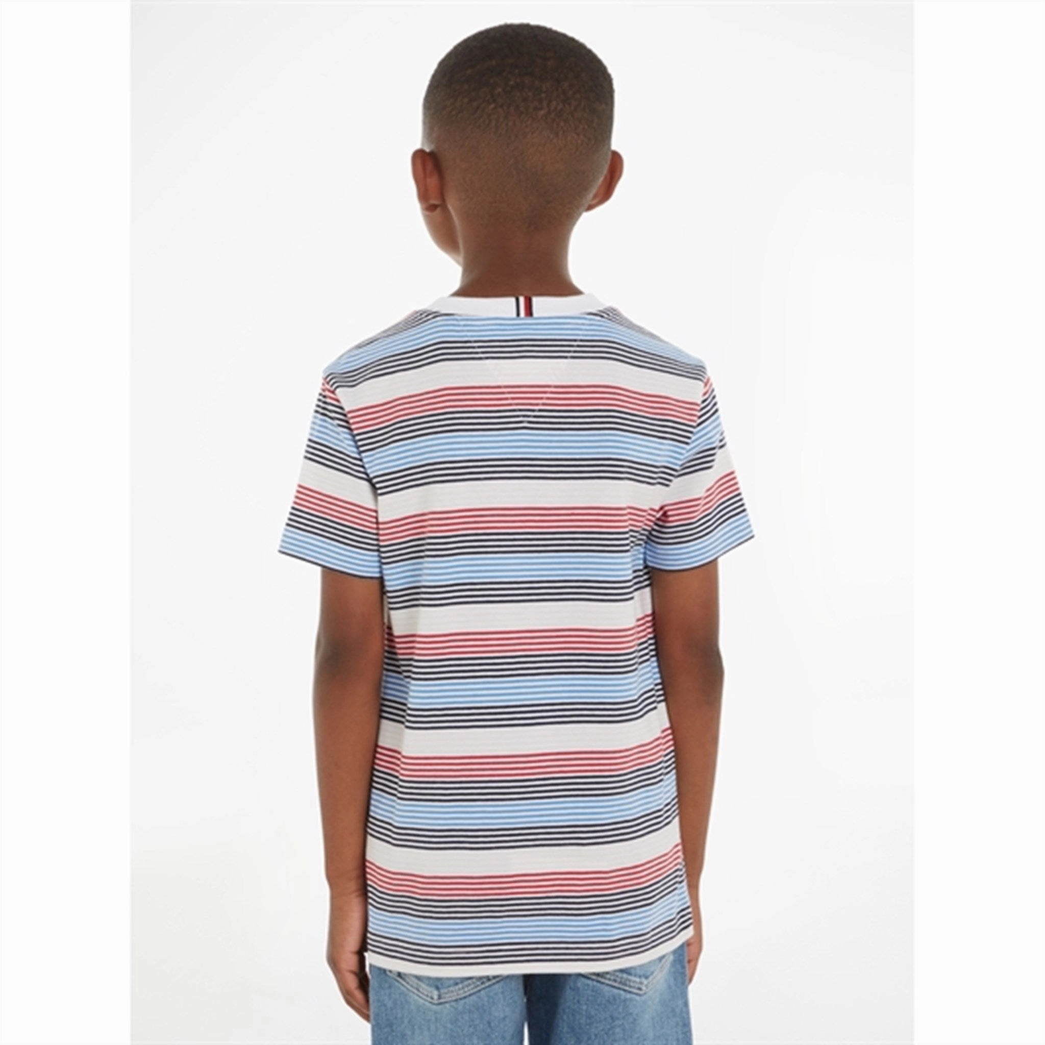 Tommy Hilfiger Corporate Stripe T-Shirt Red White Blue Stripe Classic timelessness Everyday Essential