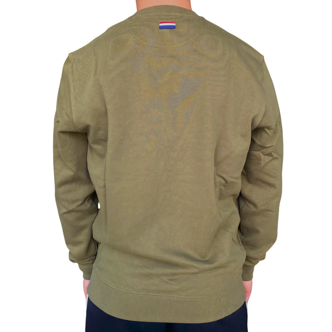 U.S. Polo Assn felpa girocollo da uomo Max US40187003 346 verde militare Everyday Basic