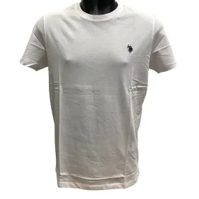 U.S. Polo Assn. maglietta manica corta da uomo in cotone Mick US41154004 100 bianco Layered Look Wear