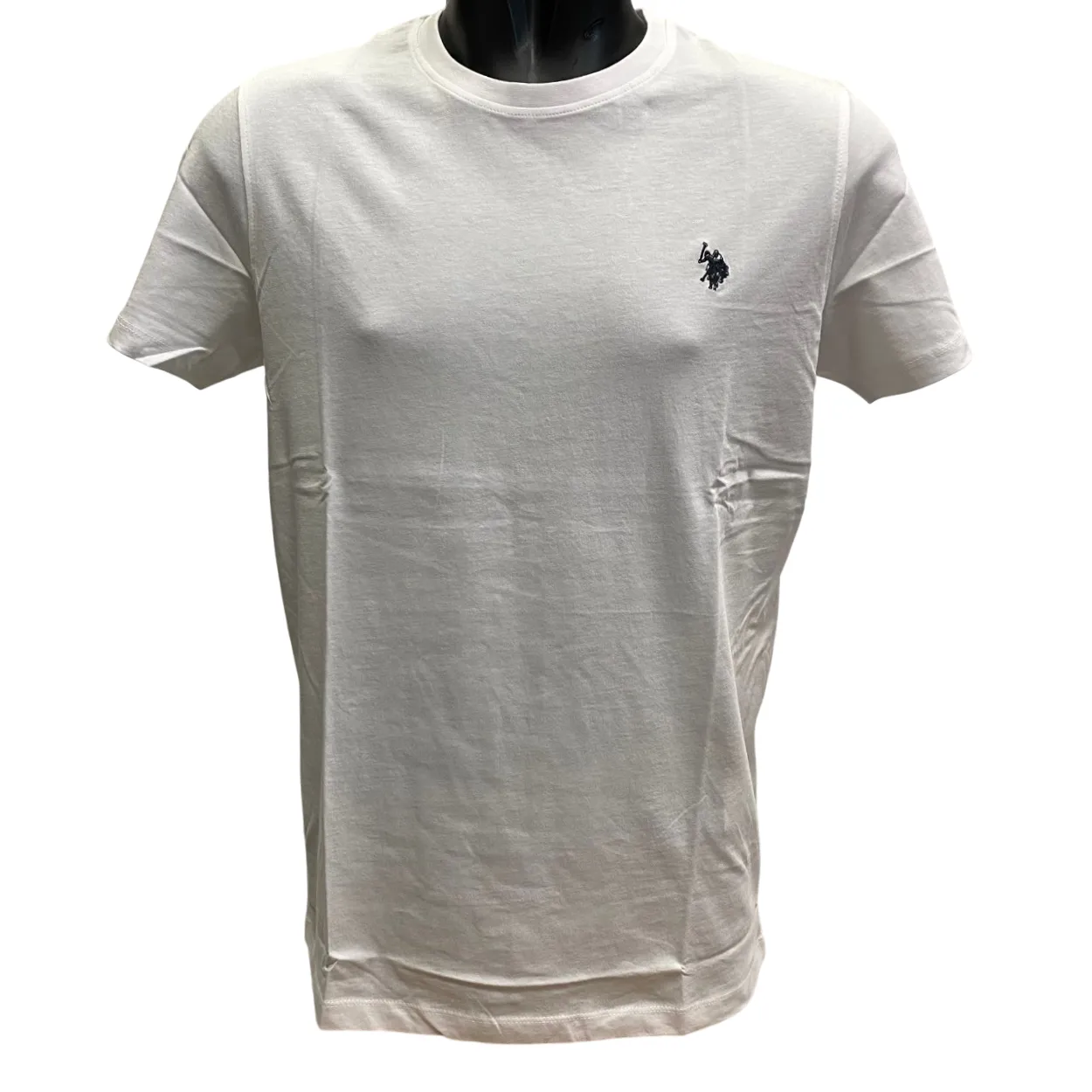 U.S. Polo Assn. maglietta manica corta da uomo in cotone Mick US41154004 100 bianco Layered Look Wear