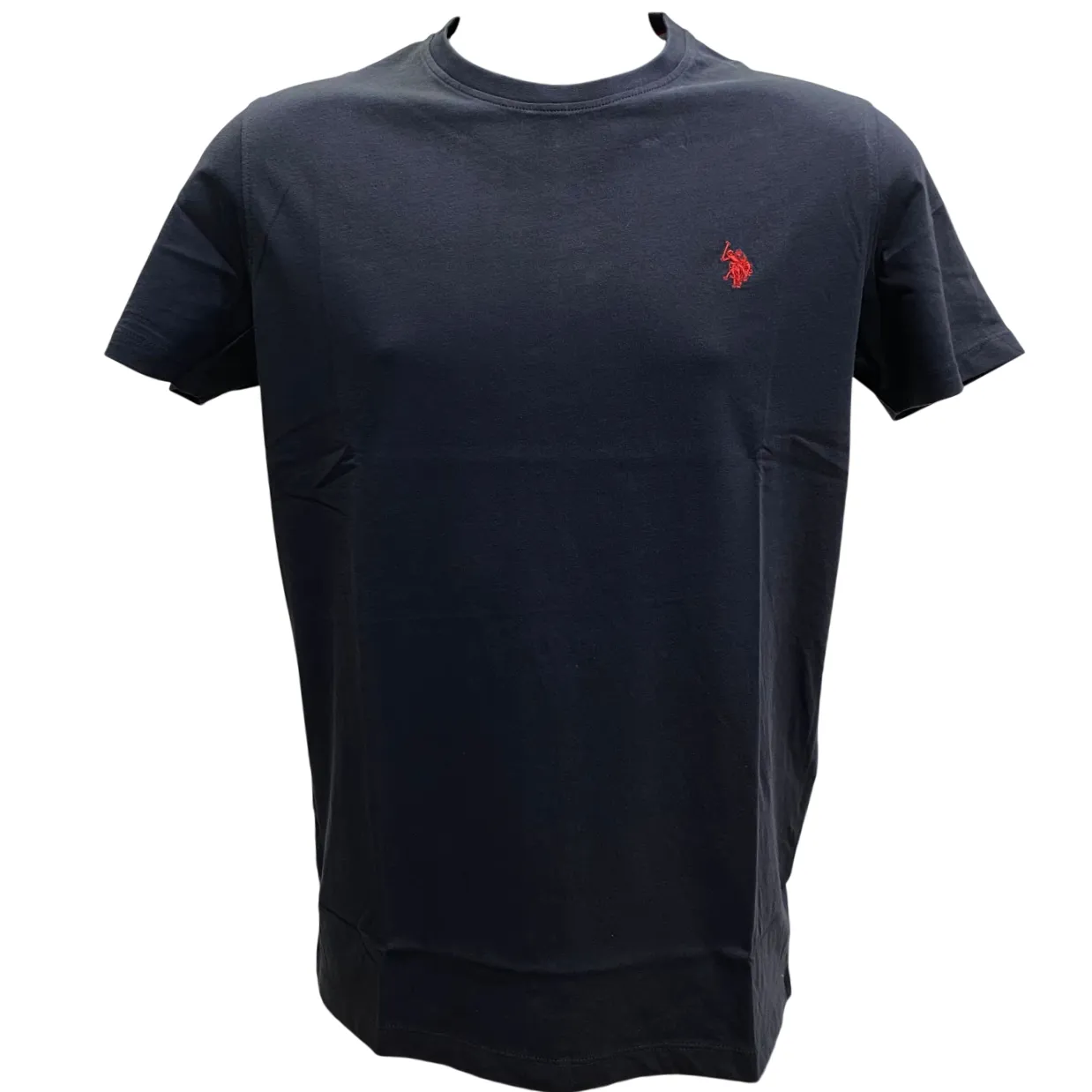 U.S. Polo Assn. maglietta manica corta da uomo in cotone Mick US41154004 179 blu Non Shrink Material Printed design