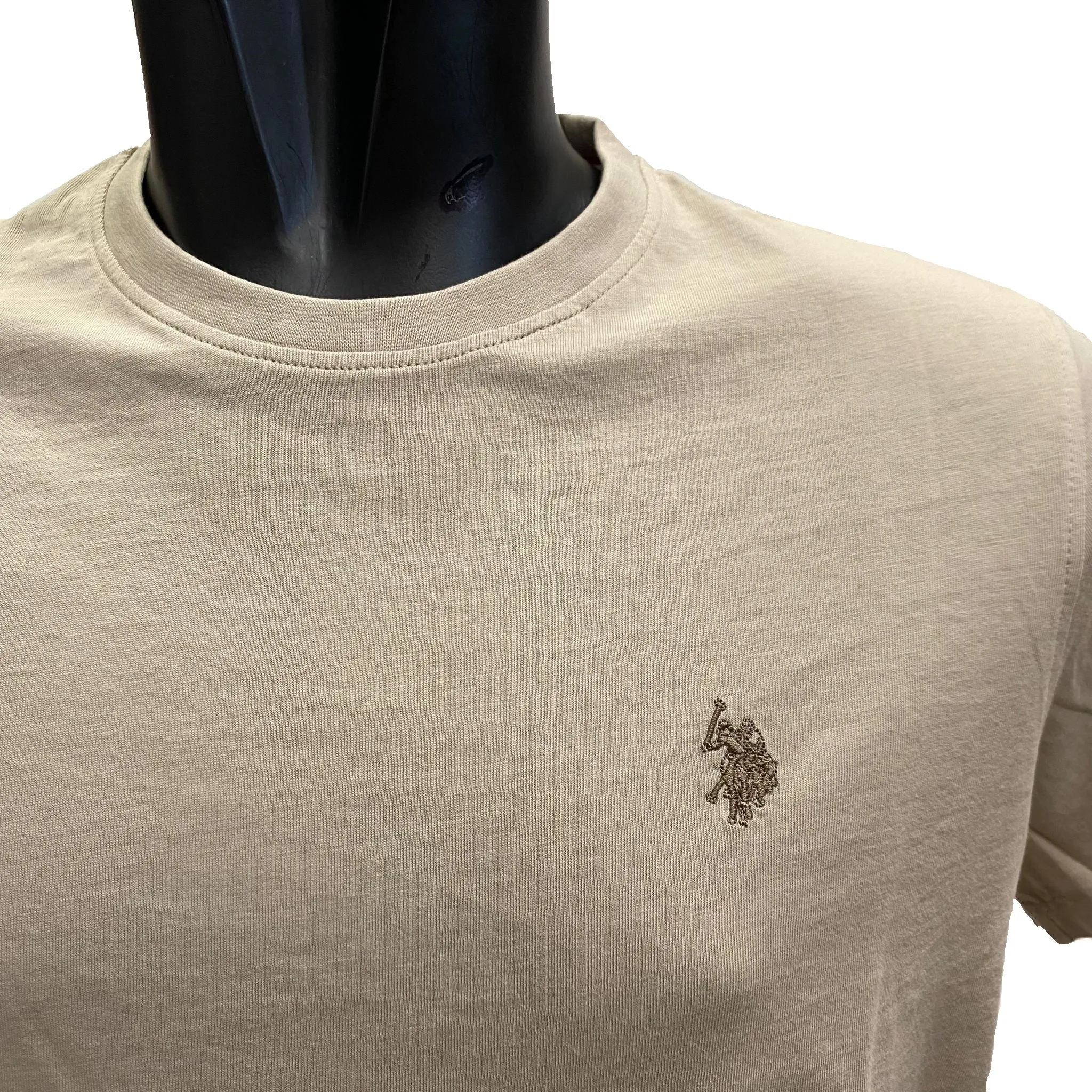 Low carbon footprint U.S. Polo Assn. maglietta manica corta da uomo in cotone Mick US41154004 328 beige