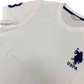 U.S. Polo Assn. maglietta manica corta da uomo in cotone Mick US41154019 100 bianco Comfortable Layering