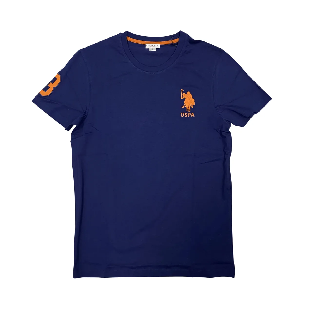 U.S. Polo Assn. maglietta manica corta da uomo in cotone Mick US41154019 137 blu Versatile Apparel