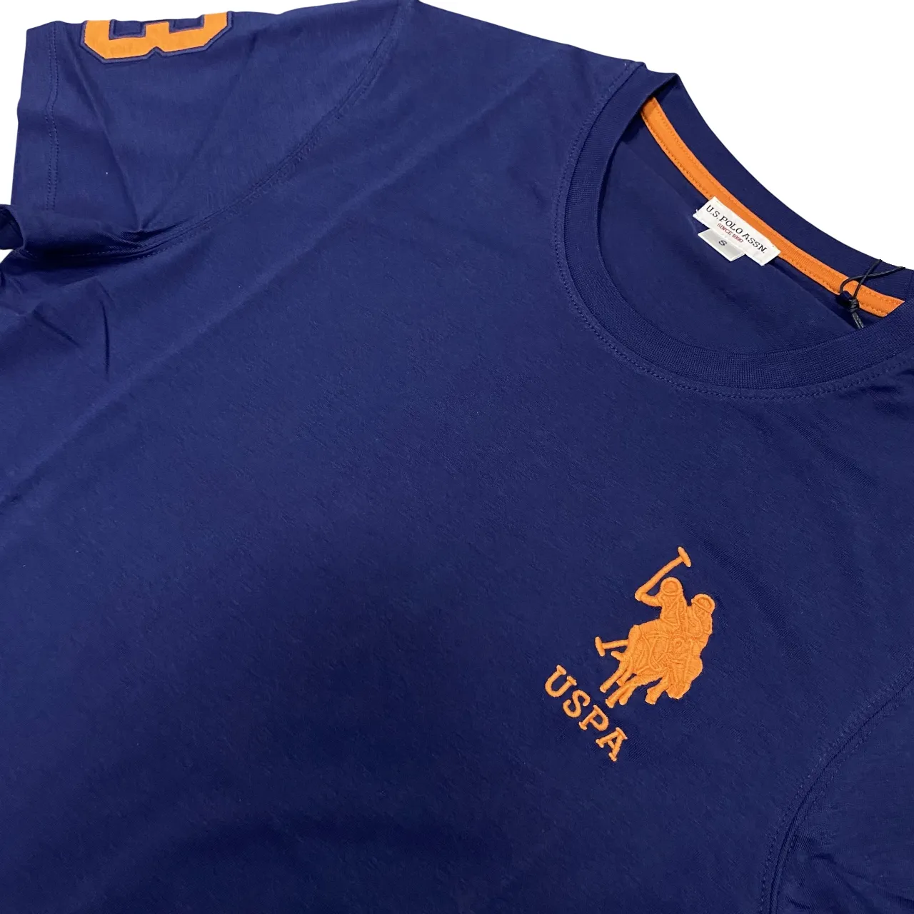 AllSeasonWear Outdoor Comfort U.S. Polo Assn. maglietta manica corta da uomo in cotone Mick US41154019 137 blu