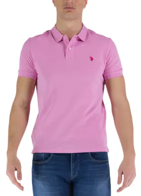 U.S. Polo Assn. Polo uomo manica corta King 41029 65079 305 rosa Moisture Wicking Fabric