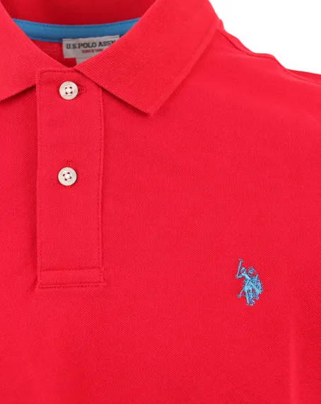 U.S. Polo Assn. Polo uomo manica corta King 41029 65079 352 rosso SingleJersey Knit