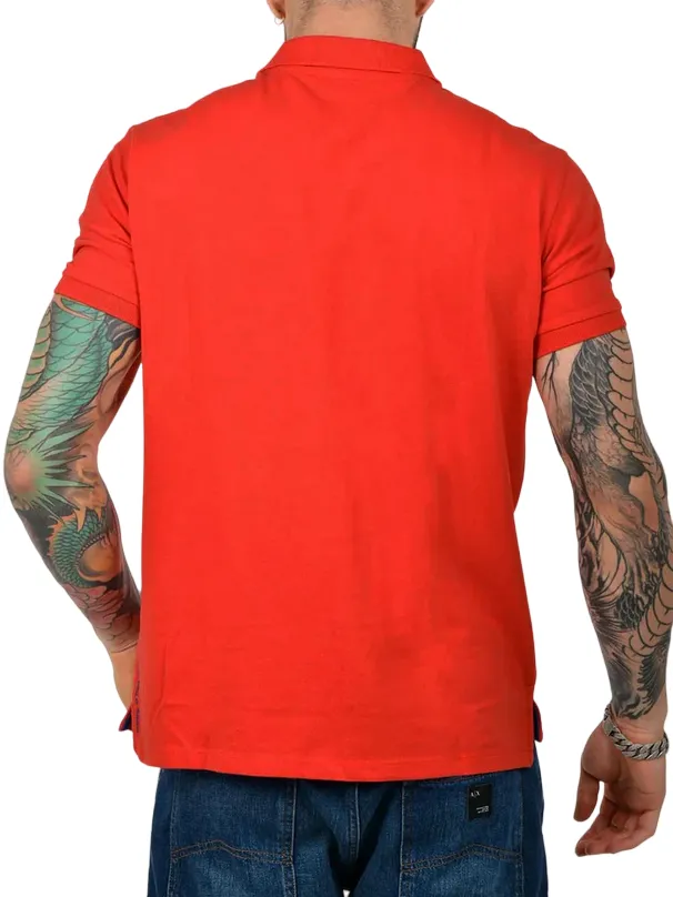 Lightweight Knit Material slim fit U.S. Polo Assn. Polo uomo manica corta King 41029 65079 352 rosso