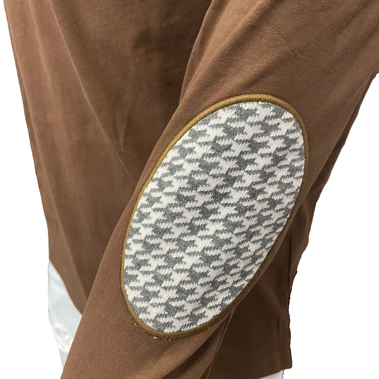 Four Button Placket Moisture wicking U.S. Polon Assn polo manica lunga da uomo Lyle-Man US40177009 268 marroncino