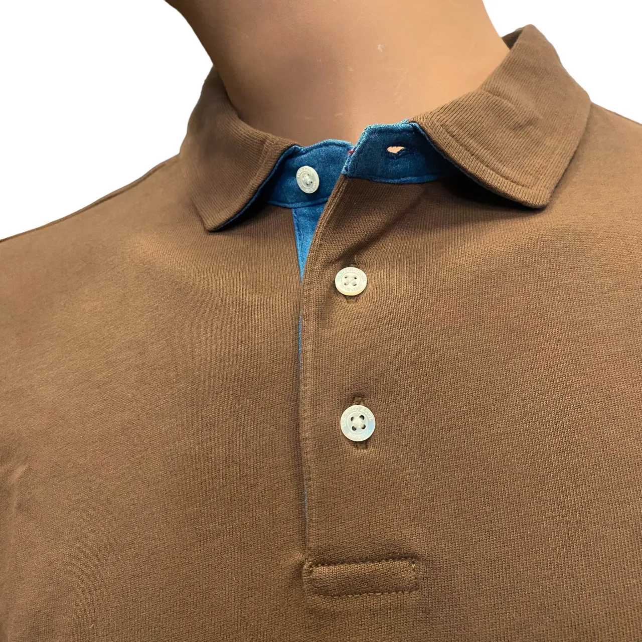 U.S. Polon Assn polo manica lunga da uomo Lyle-Man US40177009 268 marroncino Fashion Forward