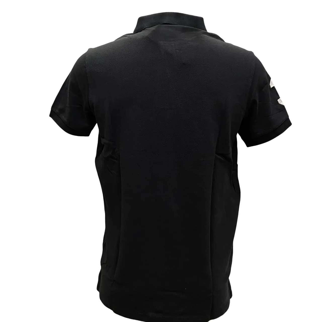 Weekend Escape Relaxed Collar U.S.Polo Assn. Polo manica corta da uomo in cotone piquet con retrocollo a contrasto Kory US41197004 199 nero