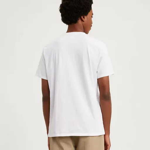 Party fun Hypoallergenic fabric Levi's maglietta manica da uomo girocollo Original Little Logo 566050000 bianco