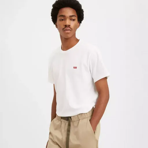 Relaxed Torso Fit Levi's maglietta manica da uomo girocollo Original Little Logo 566050000 bianco