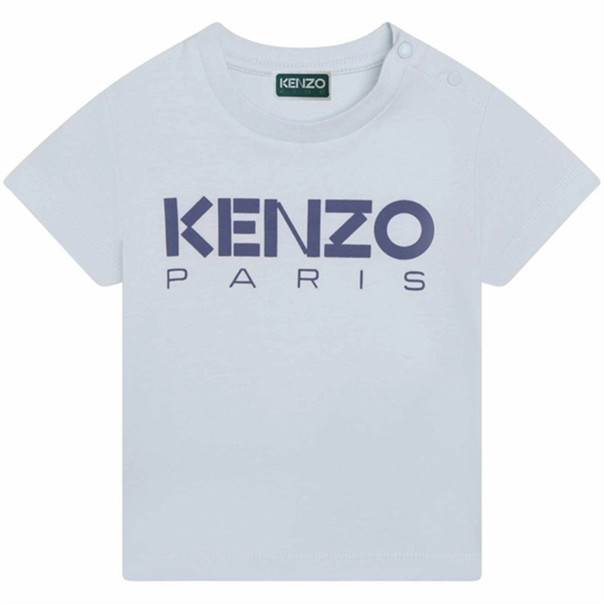 Kenzo Baby T-shirt Pale Blue Comfort Design Sporty Style
