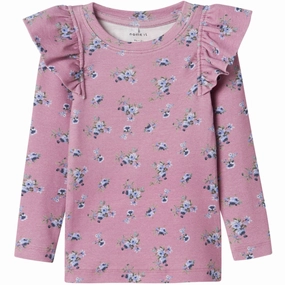 Name It Mauve Orchid Rline Blouse Sustainable Choice