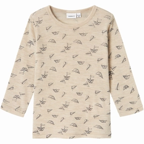 Checkered Print Name It Pure Cashmere Aop Wang Wool Rib Blouse Aop