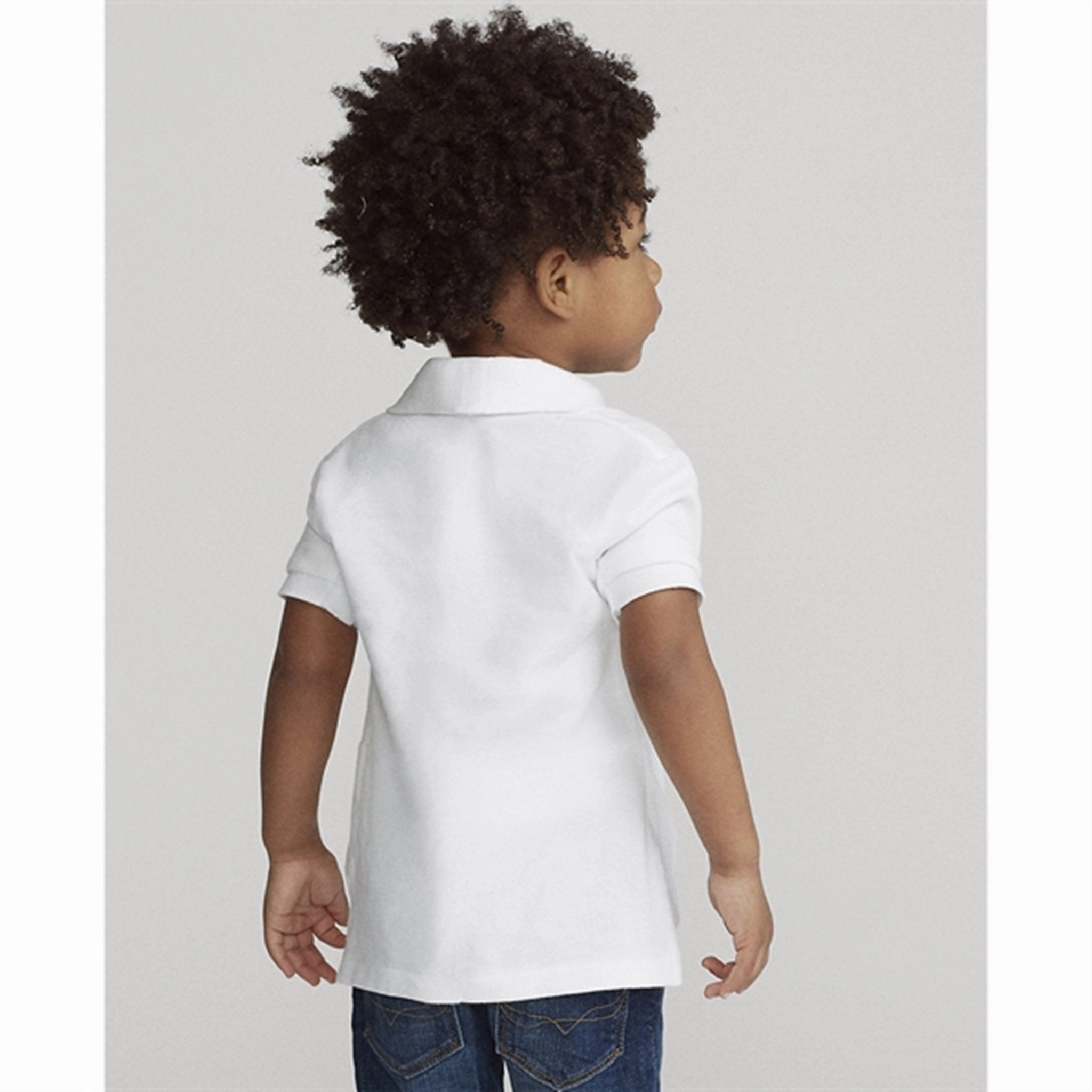 Polo Ralph Lauren Boy Short Sleeved Classic Polo White Mesh Lined Back Tailored Comfort