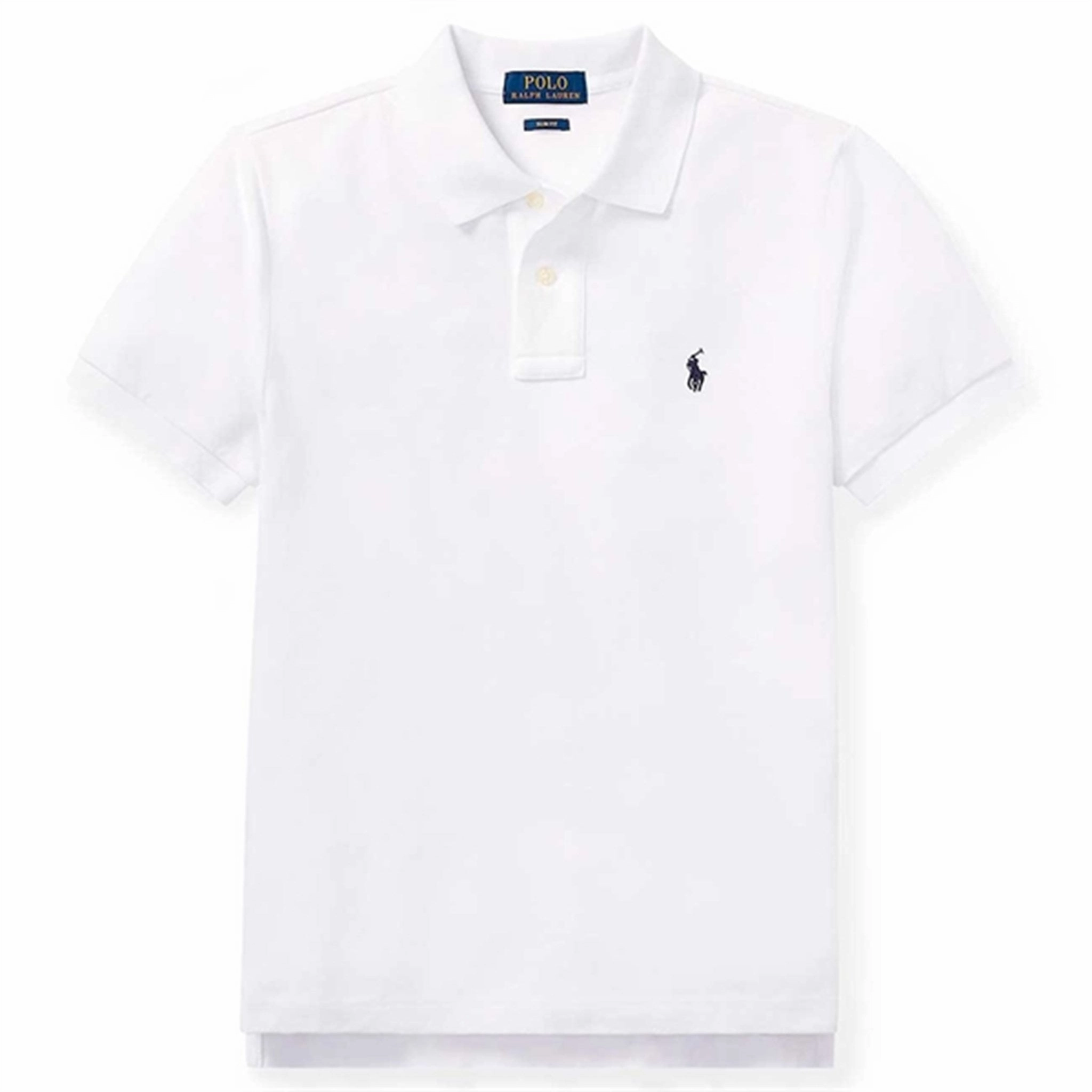 Four Button Placket Outdoor Adventure Polo Ralph Lauren Boy Short Sleeved Classic Polo White