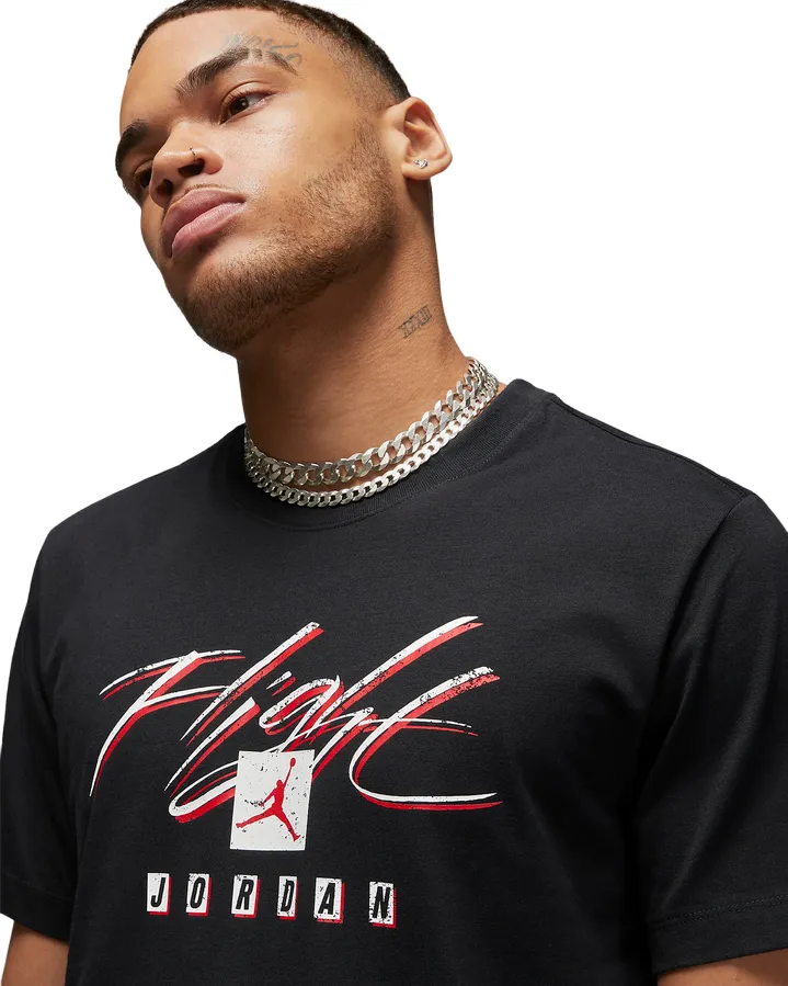 Sleeveless Casual Essentials Wear Jordan T-shirt manica corta con stampa Flight Essentials FB7399-010 nero