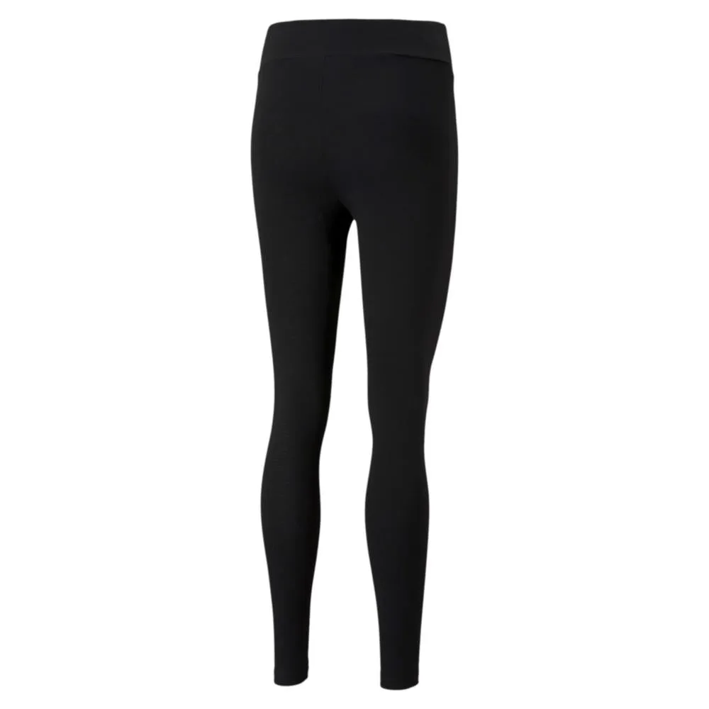 Puma pantalone sportivo da donna in cotone elasticizzato ESS Leggings 586835 01 nero QuickDryTexture