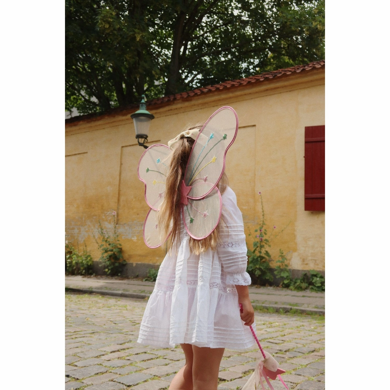 Vintage-Inspired Konges Sl?jd Optic White Orchid Dress Gots