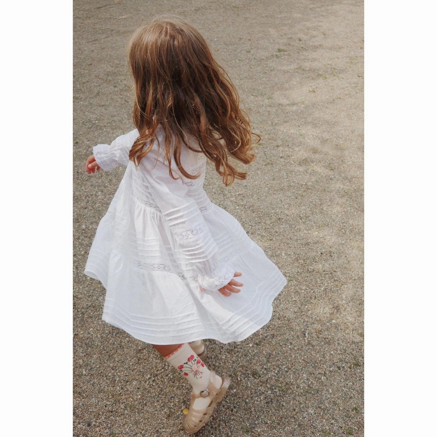 Konges Sl?jd Optic White Orchid Dress Gots Light Blend