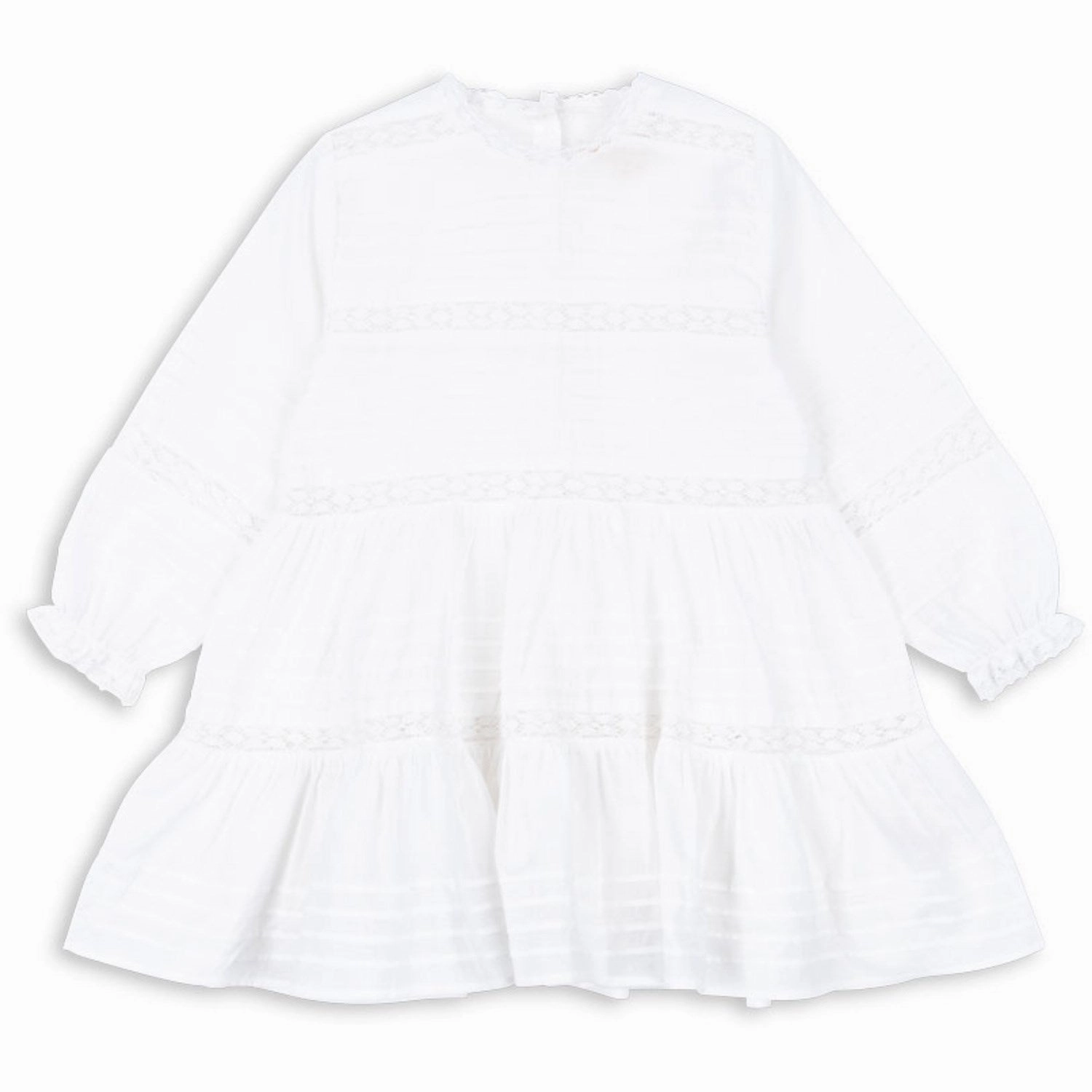 Texture Flow Pastel-Tone Konges Sl?jd Optic White Orchid Dress Gots