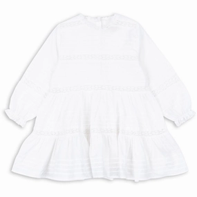 Texture Flow Pastel-Tone Konges Sl?jd Optic White Orchid Dress Gots