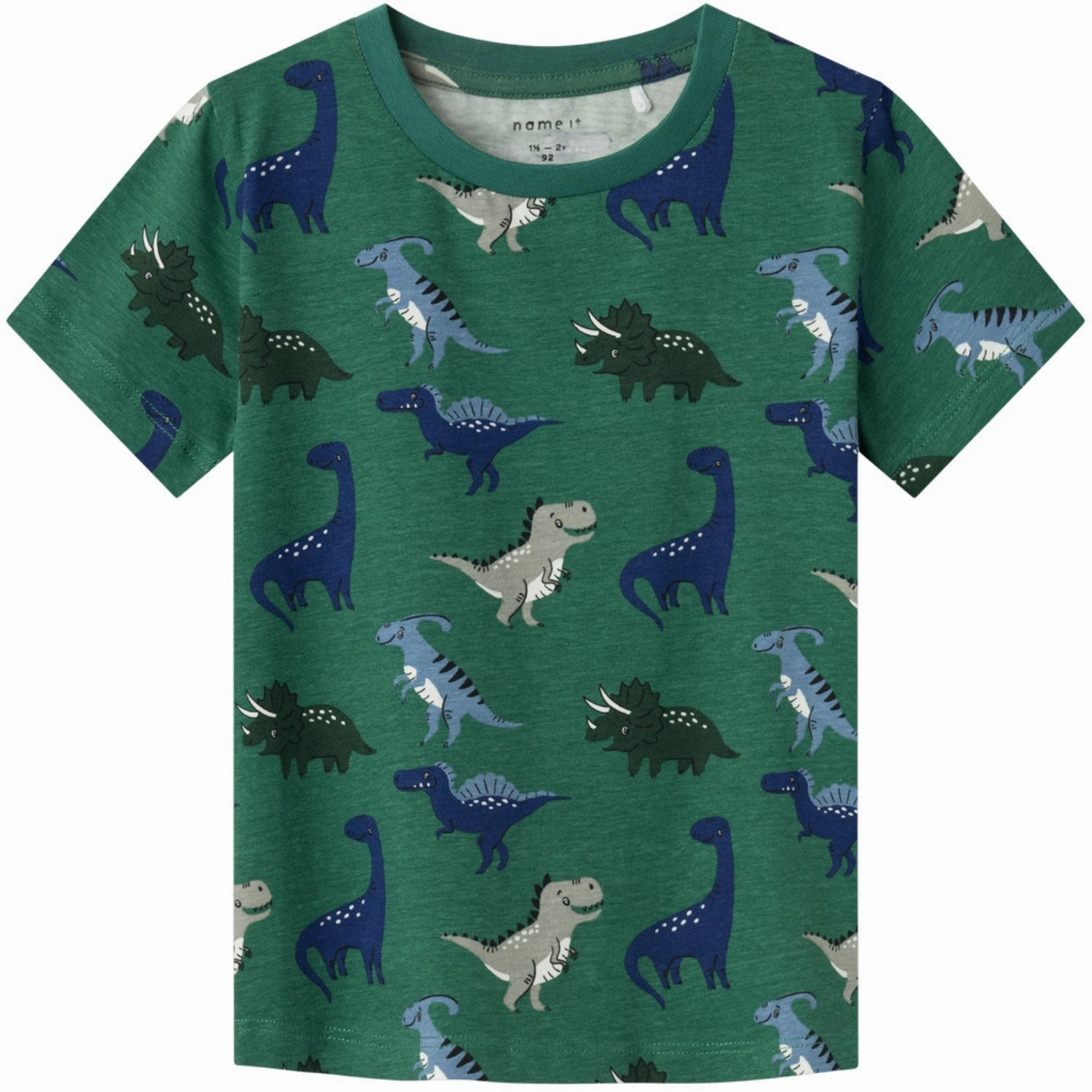 Trendy Vibes Wear Smooth Flatlock Stitching Name It Antique Green Kolly T-Shirt