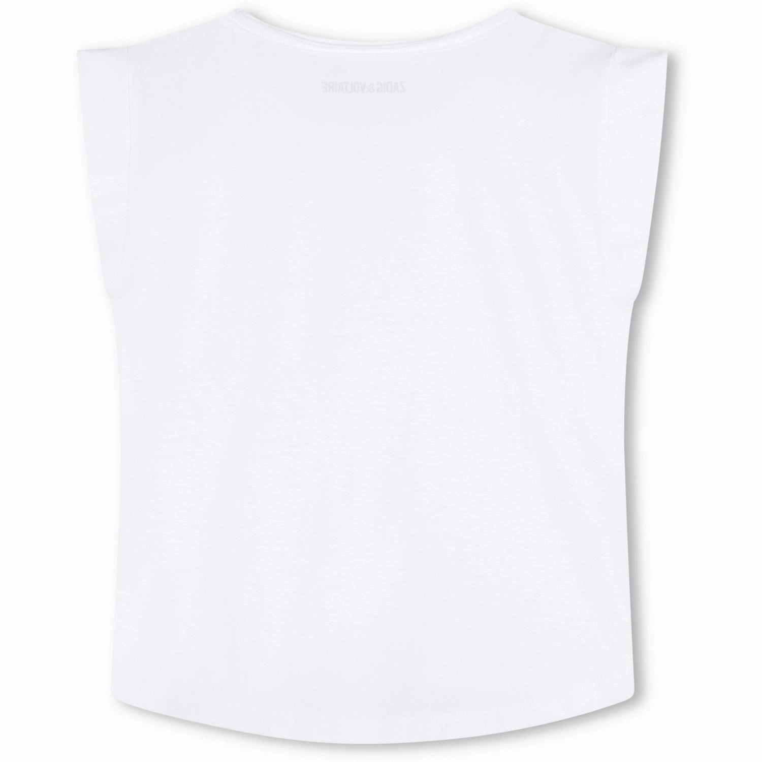 Zadig & Voltaire White Short Sleeves Tee-Shirt Lightweight Shirt Stylish Essential