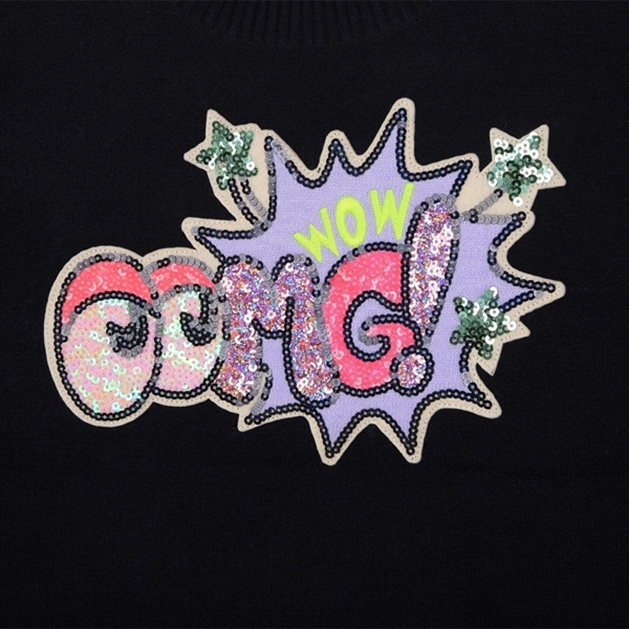 Billieblush Navy Knitted Dress Layered Volume animal-print