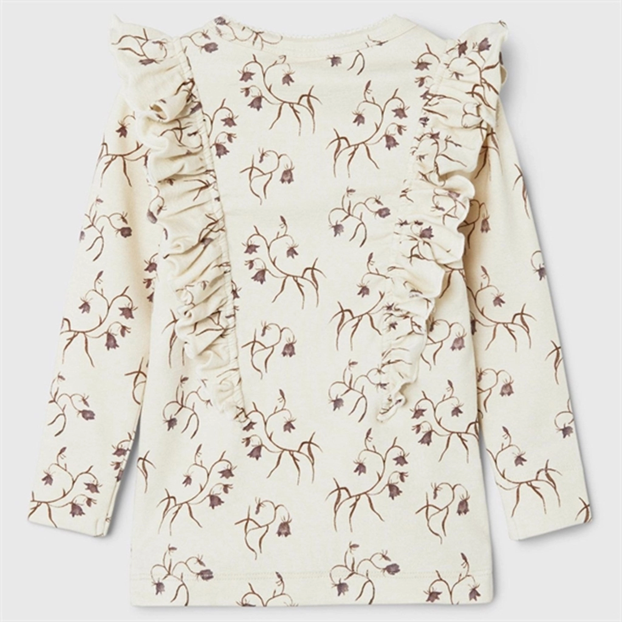 hypoallergenic Lil'Atelier Turtledove/Flower Gaya Slim Blouse
