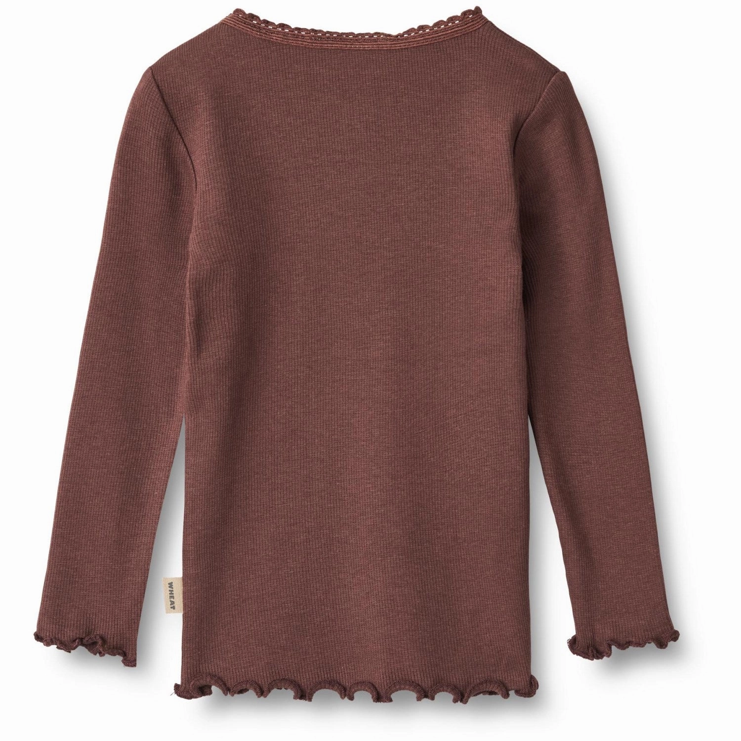 Wheat Eggplant Rib Blouse Reese Multi Pocket Design