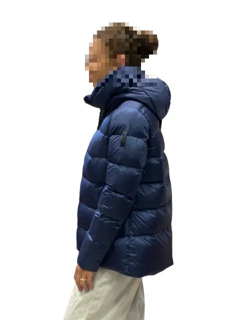 Bomboogie Piumino corto da donna con cappuccio GW6012TDLC 104 poseidon blue Plain Fast Wear