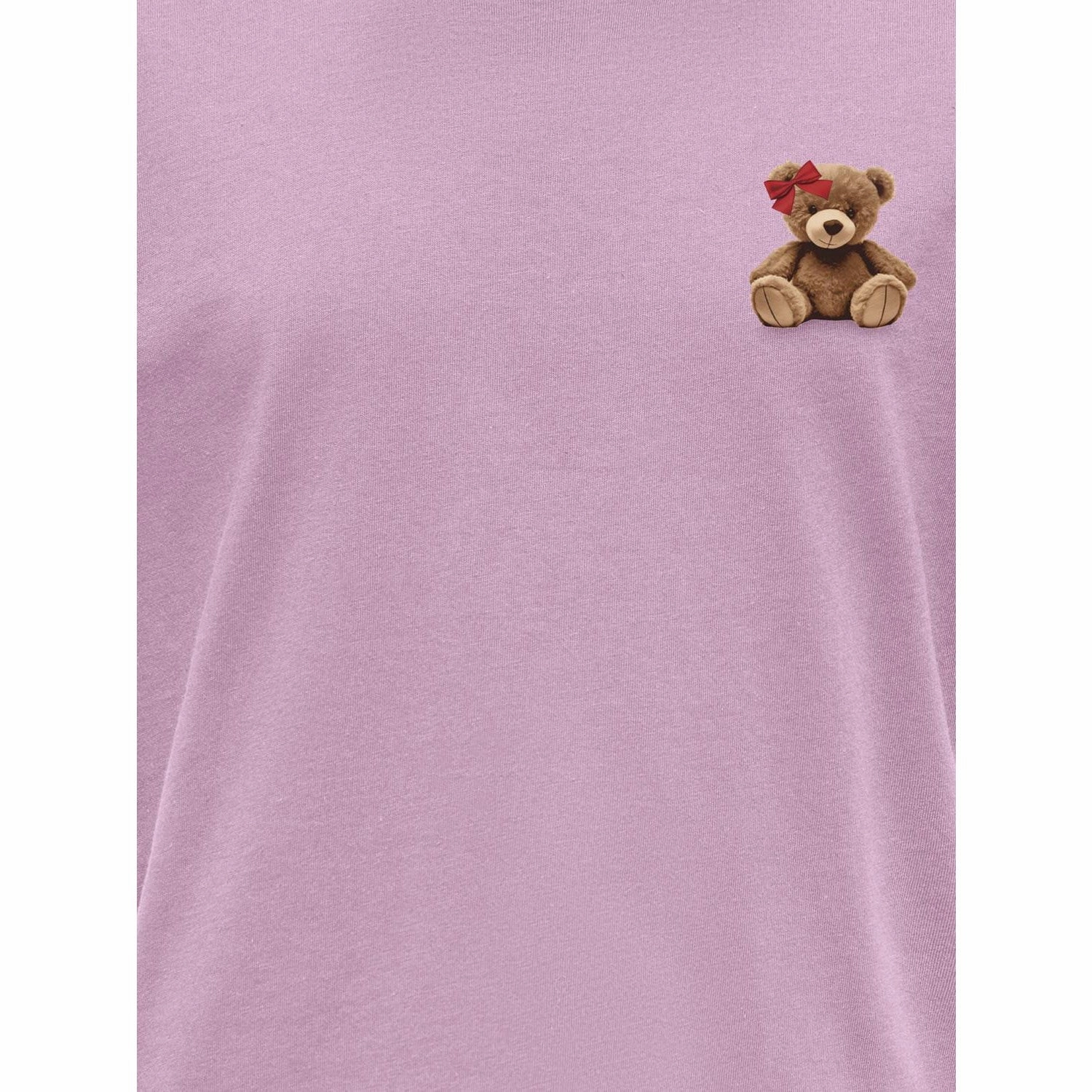 MoistureWickingFabric Minimalist Apparel kids ONLY Mauve Orchid Teddy Bow Kogrex S/S Printed Top Jrs