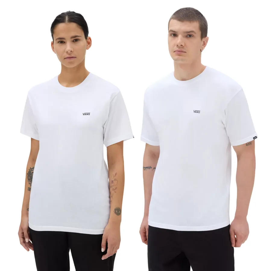 Minimalist Comfort Vans maglietta manica corta con logo piccolo laterale Left Chest VN0A3CZEYB2 bianco