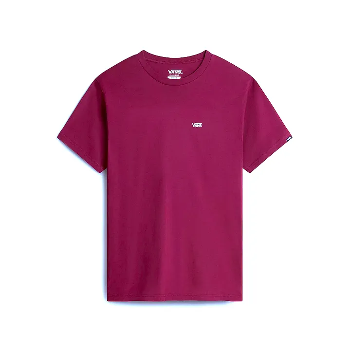 RecycledBlend Vans maglietta manica corta da uomo con logo piccolo Left Chest VN0A3CZEC9L ciliegia