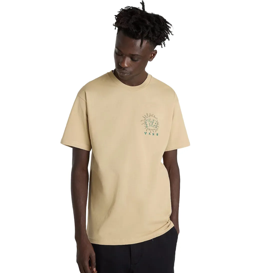 Cross Grain Knit LongLastingColor Vans maglietta manica corta da uomo Expand Visions VN000G4K4MG beige