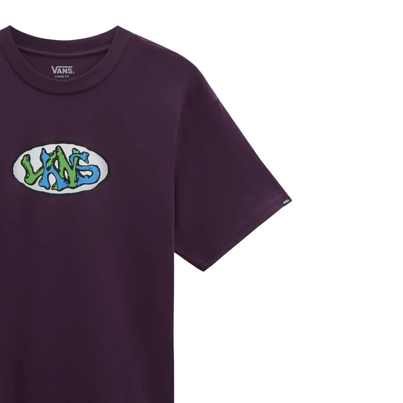 Classic Look Hydrophobic coating Vans maglietta manica corta da uomo Lopside VN000G4UCHJ nero vino