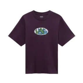 Vans maglietta manica corta da uomo Lopside VN000G4UCHJ nero vino Vintage Wash Effect