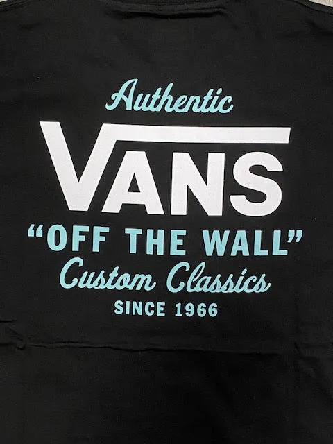 Vans MN Holder St Classic Deep VN03HZFZ2P1 black-aqua spandex blend Stone Wash Process