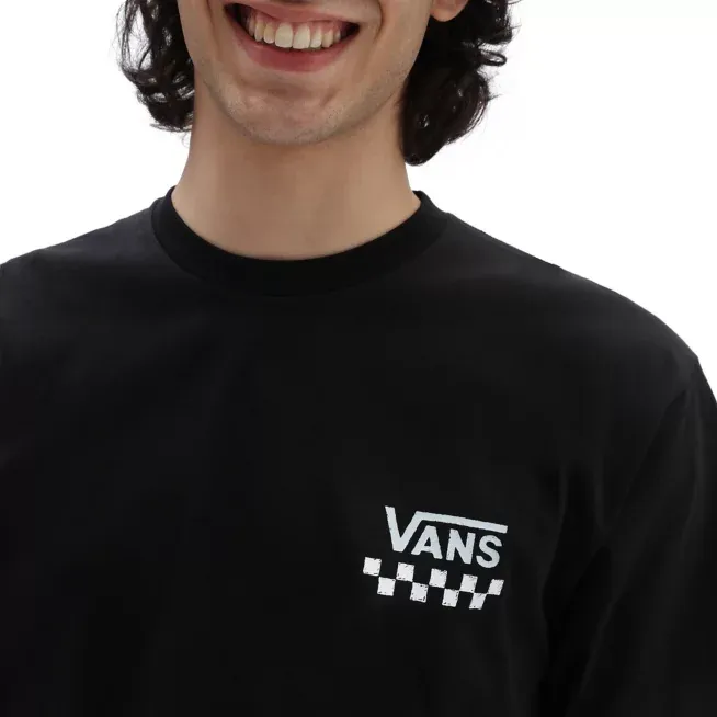 Foam Print Detail Cashmere combination Vans T-shirt Sketchy Past VN0A7PLVBLK black