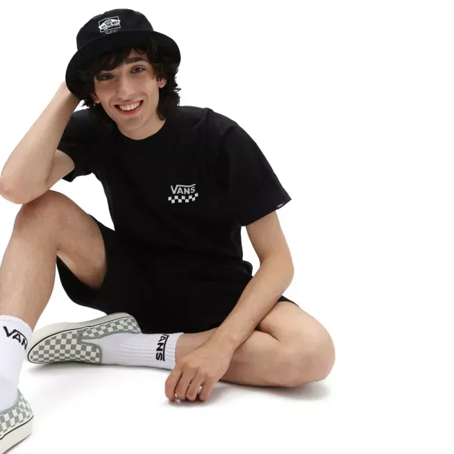 Heather Texture Finish OekoTexCertified Vans T-shirt Sketchy Past VN0A7PLVBLK black