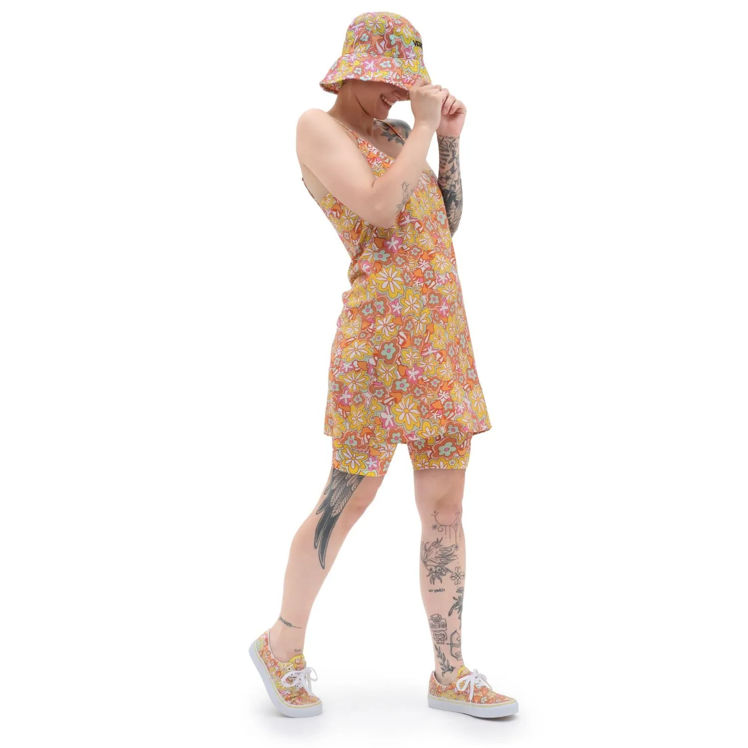 Vans Vestitino da ragazza Resort Floral S VN00046NBM51 giallo arancio Light Elegance Flattering Fit for All