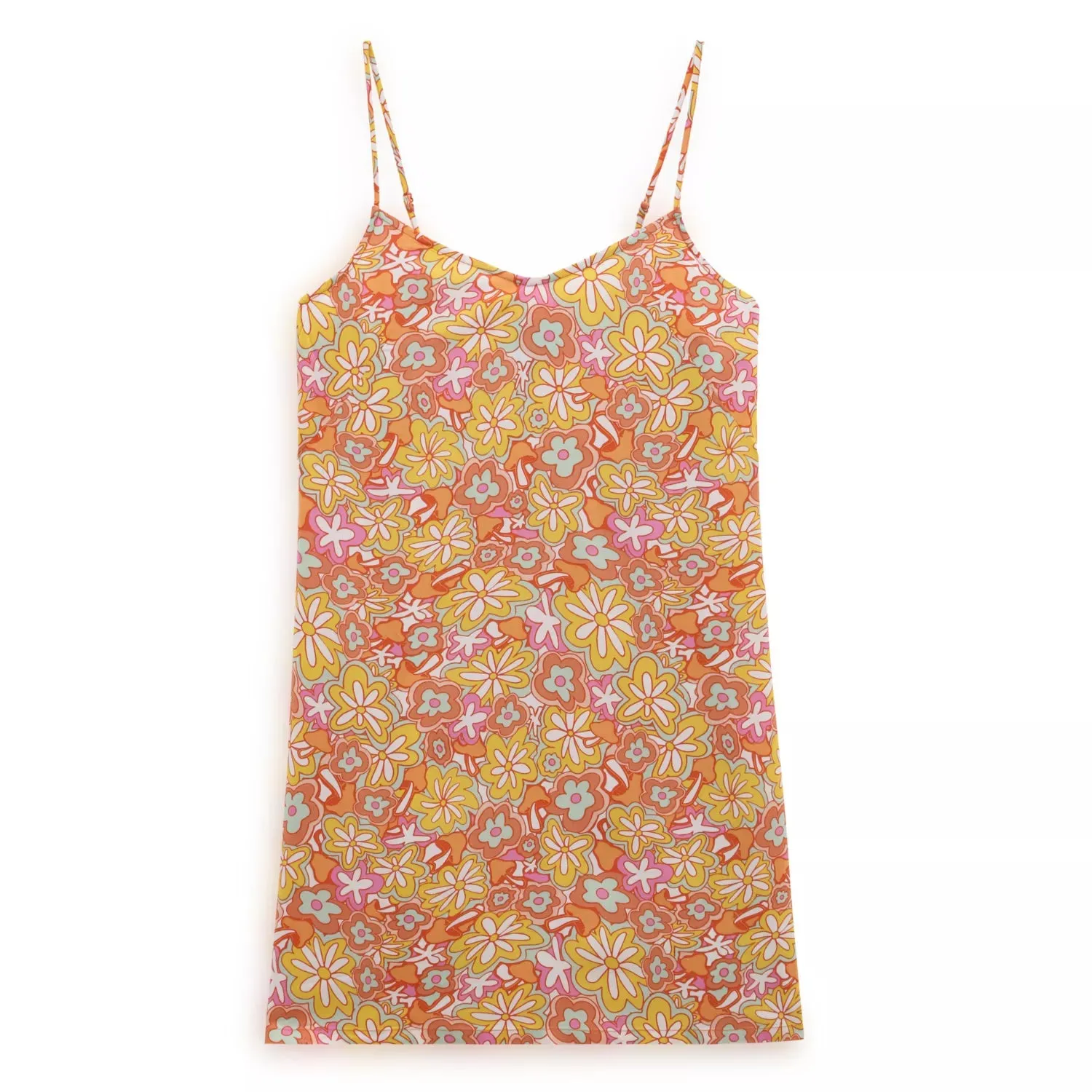 Functional Style Slit Detail Vans Vestitino da ragazza Resort Floral S VN00046NBM51 giallo arancio