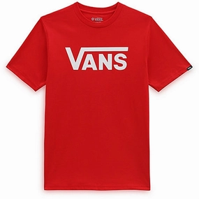 High-Quality Fabric Compact Stitch Pattern VANS By Vans Classic Boys T-Shirt True Red/White