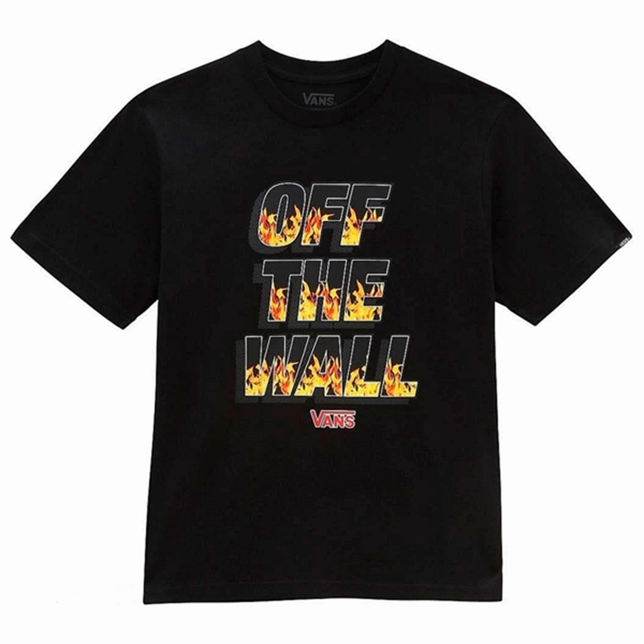 Luxurious Easy Comfort VANS Digi Flames T-Shirt Black